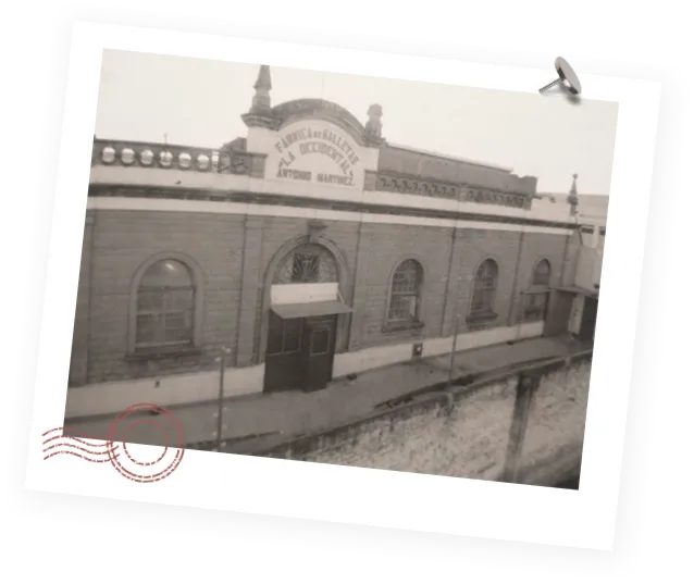 Imagen del edificio en 1950