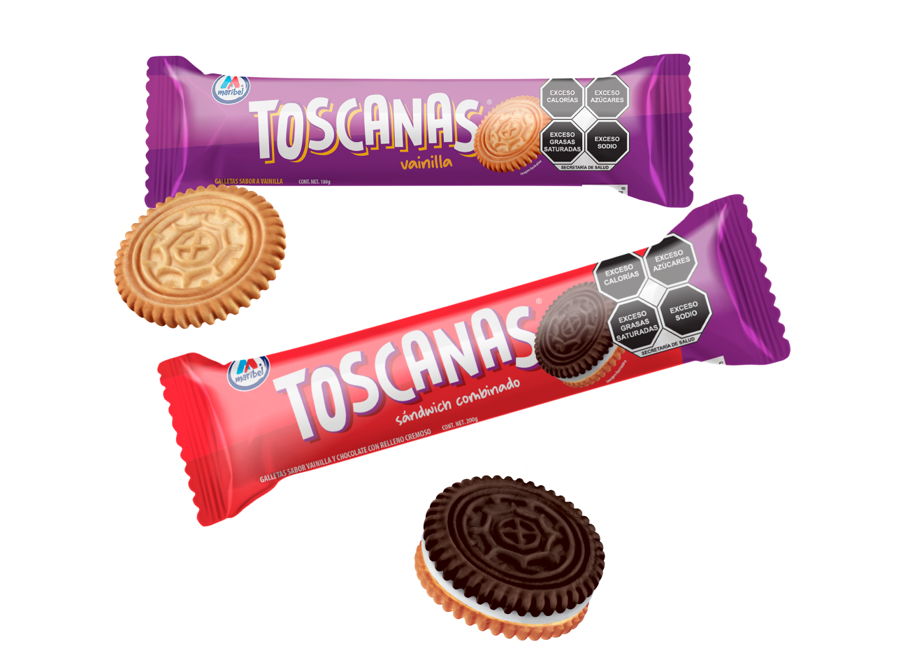 Toscanas combinado y vainilla